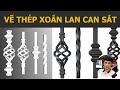 Vẽ thép xoắn lan can sắt bằng Sketchup Vray
