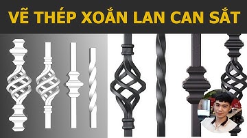 Vẽ thép xoắn lan can sắt bằng Sketchup Vray