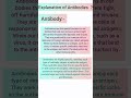 Anti bodies with example #antibody#biology