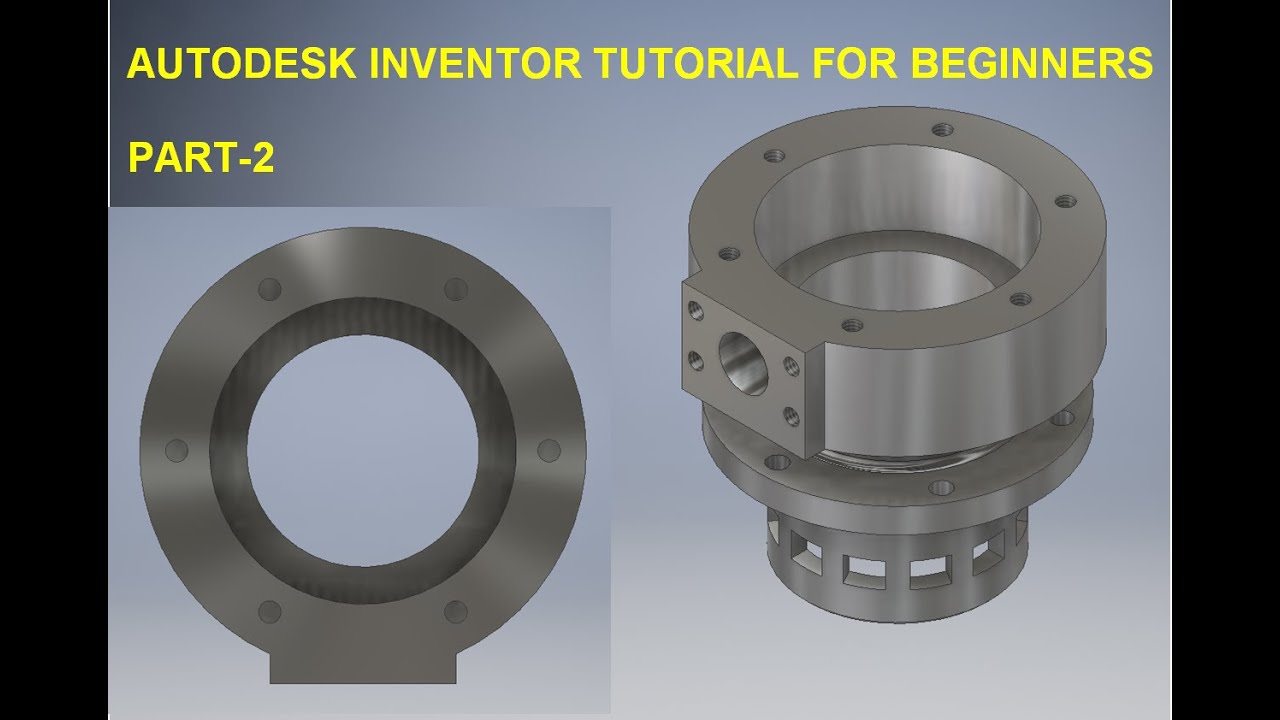 Inventor tutorial for beginners || inventor Tutorials Part-2 || Autodesk Inventor || Cad tutorials