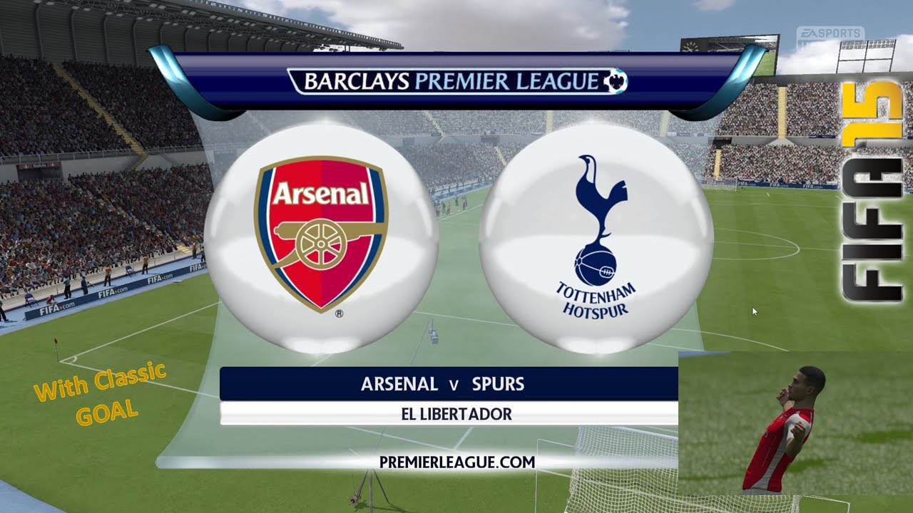 Arsenal vs Tottenham Hotspur Match | FIFA 15 Football Gameplay | Close Competition 