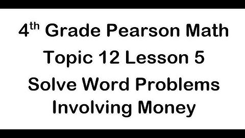 How to Solve Word Problems Involving Money $$$