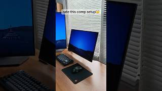 how about this comp setup? two monitors would be better? #desksetup #comp #pc #tech #monitor