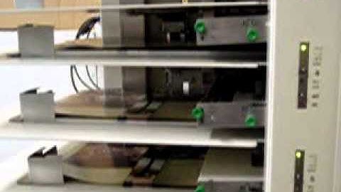 BOURG BST10 COLLATOR BOOKLETMAKER DEMO TEST RUN COATED STOCK