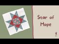 Star of Hope - Bloco de Patchwork