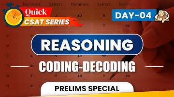 Coding-Decoding for UPSC Prelims CSAT 2025 | Reasoning | Sleepy Classes IAS