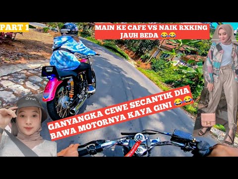 BENER2 CEWEK RXKING GILA ! DIKIRA CEWEK SECANTIK DIA GABISA NAIK MOTOR RXKING, LAH GASPOL MULU !