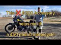 This $200 accessory helps me lift a 450 pound motorcycle￼