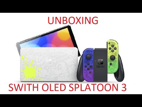UNBOXING NINTENDO SWITCH OLED SPLATOON 3 visual data 8
