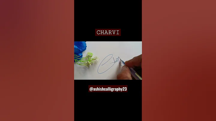 Signature Shorts for "Charvi" | Signature for "C" | #signatureshorts #Ashishcalligraphy23