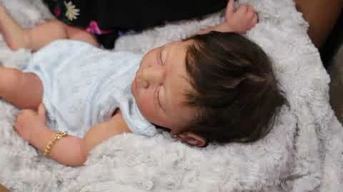 Morning Routine with Silicone baby Selena by Paula...