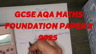 GCSE AQA Foundation Maths Paper 2 2025 review