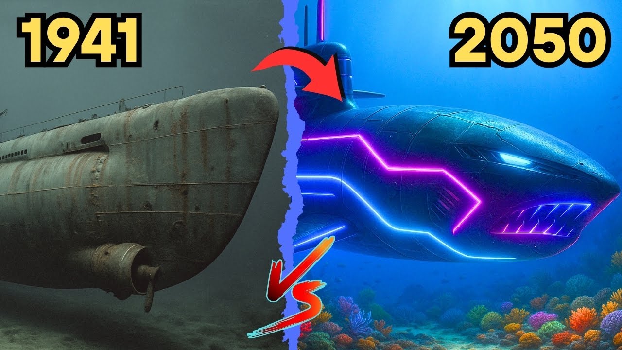 Evolution of U.S. Submarines (1941–2050) – From Gato-Class to USS Leviathan