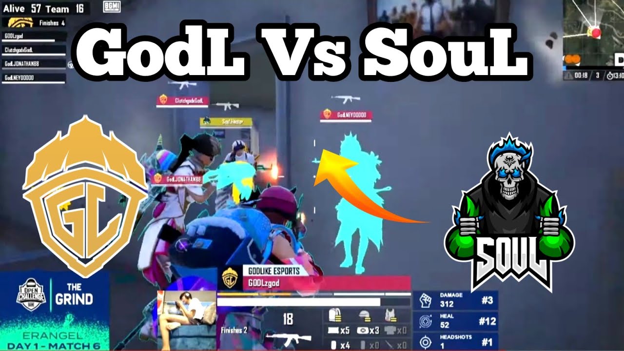 🇮🇳Godlike Vs SouL | ZGOD 1V2 GE | Gamerz is live - YouTube