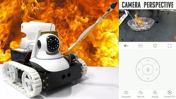 IR Night Vision Fire Fighting Robot Using Rf Controller