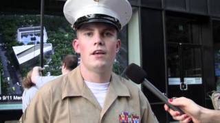 Shot by a Jihadist, 9/11-avenging Marine dedicates his Purple Heart to 1st-responders at Ground Zero