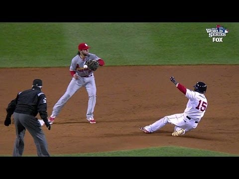 ws2013-gm1:-pedroia-ruled-safe-after-initial-out-call