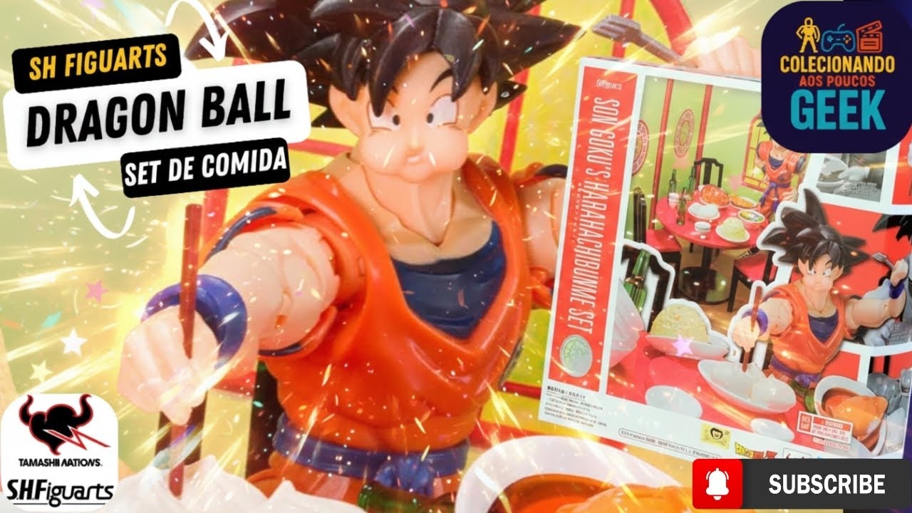 SH Figuarts Set de Comida do Goku: Recrie as Cenas Mais Gulosas de Dragon Ball!