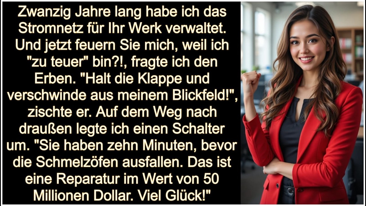 Sie feuerten mich nach 20 Jahren… Dann löste EIN Schalter eine 50-Mio.-$-Krise aus!