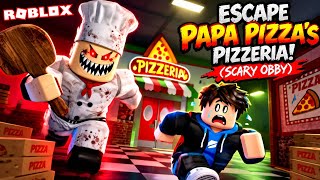 Papa Pizza Is HUNTING ME! 😨🍕 | Roblox Scary Obby screenshot 2