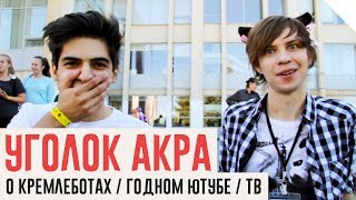 ИНТЕРВЬЮ: Уголок Акра о Кремлеботах / Годном ютубе / ТВ