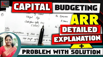 [#3] ARR (Accounting / average rate of return) method in capital budgeting | solved by kauserwise®