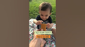 Cream cracker saudável ❤️ #blw #maternidade #receitassaudaveis #ia #lancheirainfantil