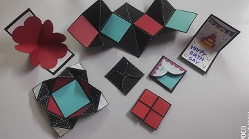 cards tutorial for explosion box explosion  box cards\different card ideas for explosion box.