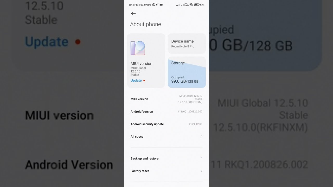 Redmi Note 8 Pro Miui13 Update Redminote8prolatestupdate Miui Noteseries Note8pro
