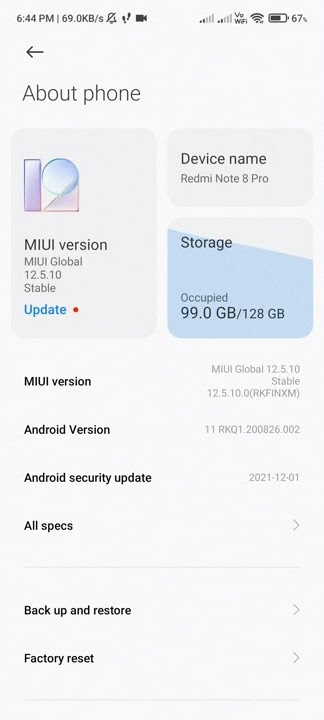 Redmi Note 8 pro miui13 update #redminote8prolatestupdate #miui13 #miui #noteseries #note8pro