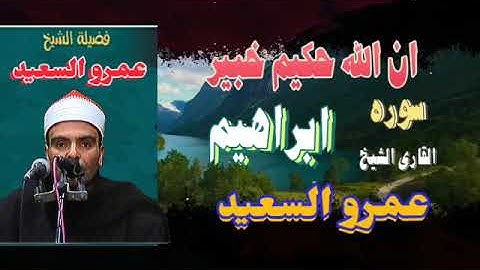 القارئ الشيخ عمرو السعيد القارئ بجمهورية مصر العربية 🎤🎧 تلاوه رائعه من سوره  ابراهيم 📀🎙️🎶
