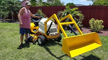 Cub cadet Tractor loader dump bucket finished