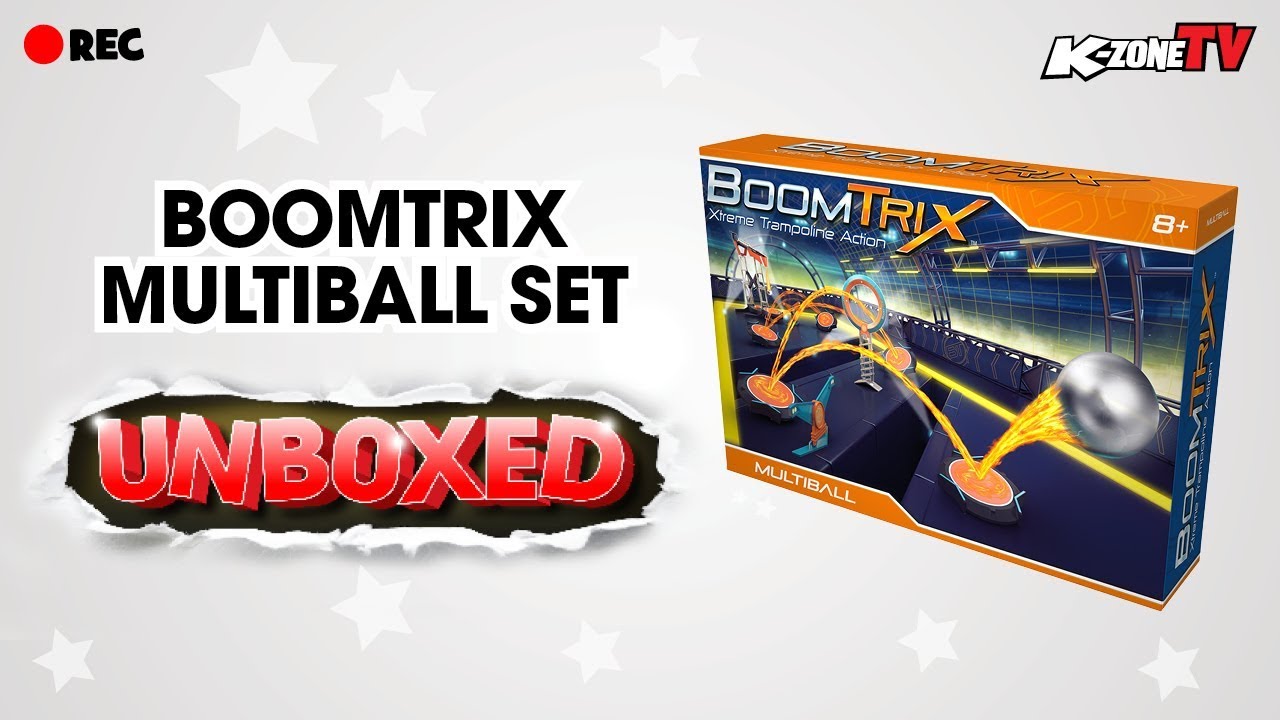 TRICK SHOTS! Unboxing BoomTrix Xtreme Trampoline Action Game KZone