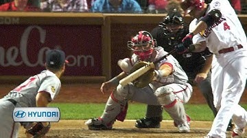 WSH@STL: Yadi doubles into the gap, scoring Adams