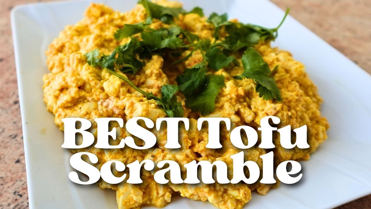 Perfect Tofu Scramble That Actually Tastes Like Eggs YouTube