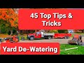 YARD DE-WATERING  [ 45 Tips and Tricks!! ] Yard Drainage Solutions / Lawn Drain, Roof Drain Combined