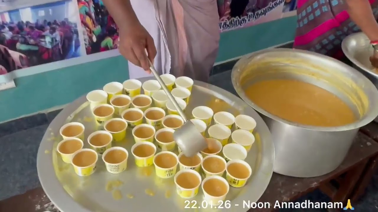 இன்றைய மத்தியான அன்னதானம் , ஆலயத்திற்கு வந்திருந்த அனைத்து பக்தர்களுக்கும் வழங்கப்பட்டது🙏
