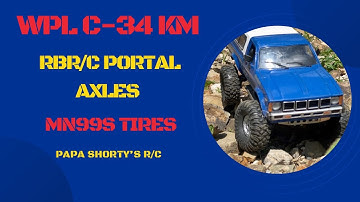 WPL C24 Portals Axles &  MN Tires.