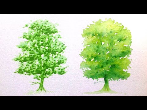 Drawing%20a%20tree%20with%20Promarker%20Vs%20Aquamarker%20-%20tutorial