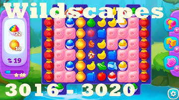 Wildscapes Level 3016 - 3020 HD Walkthrough | 3 - match game | gameplay | android | ios | pc | app