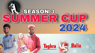 BCC Baliya 🔥 vs Teghra ⚡ | 1st Match | YSCC summer Cup 🥵 Season 3 ( 2024 ) | Begusarai , Bihar ❤️