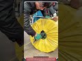 Strapping Machine Sealing 20 kg Roll During Packaging Work