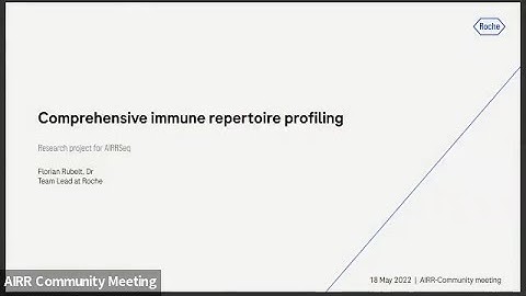 AIRRC6 - Comprehensive immune repertoire profiling (F. Rubelt)