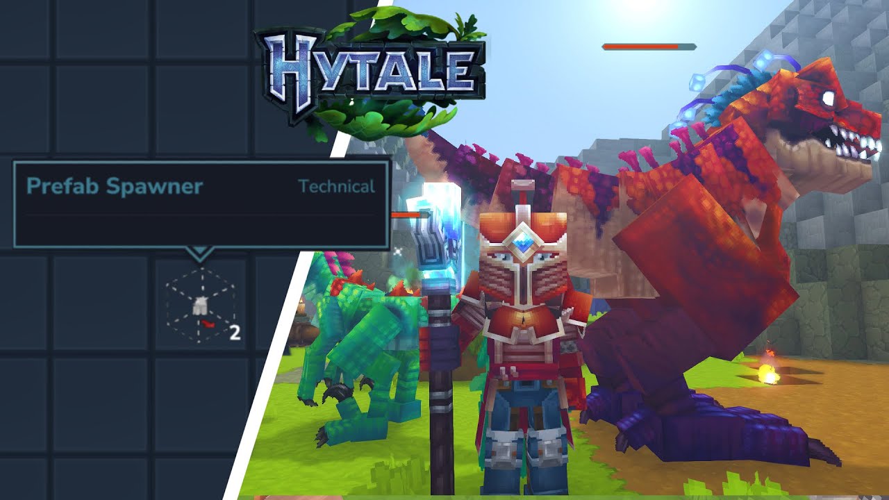 I Got The First Rare Illegal Block In Hytale +How To Get Pet hostile Mobs & More.