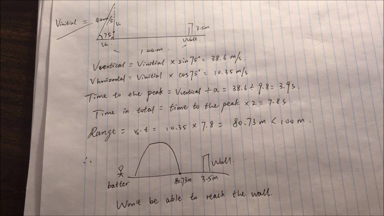 Physics Home Run Problem Physics ISU - Hitting Home Runs - YouTube