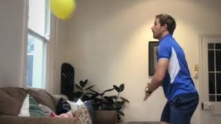 Balloon Tennis - Serve and rally