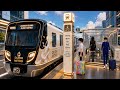 3D Driving Class | Viral Dudh Metro Train Ride 🚆🥛 | Futuristic Metro Station Tour | GaMiNg WiTh CaR