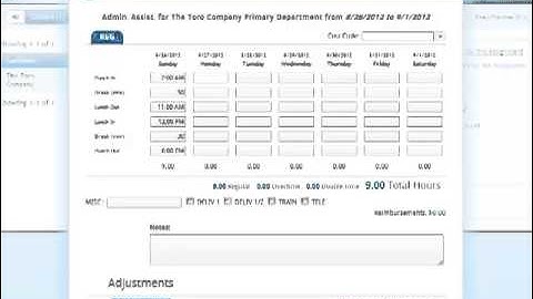 Employee: Creating a Timecard in WebCenter 6 (TempWorks)