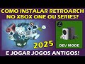 RETROARCH NO XBOX ONE E SERIES EM 2025 INSTALAR COLOCAR TEMA E JOGOS NO HD INTERNO OU EXTERNO mp3