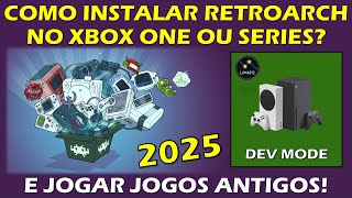 RETROARCH NO XBOX ONE E SERIES EM 2025! INSTALAR, COLOCAR TEMA E JOGOS NO HD INTERNO OU EXTERNO! screenshot 5